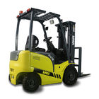 Narrow Aisle Reach Forklift , 3 Wheel Electric Walk Behind Forklift Yellow