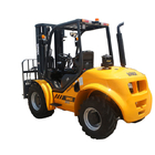 3.5T Compact 4WD Diesel Rough Terrain Forklift With Mitsubishi S4S(EUIII) Japanese Engine