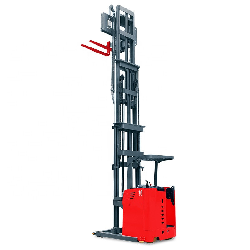 1T 1.5T Stand On 3 Direction Forklift Pallet Stacker Electric For Warehouse