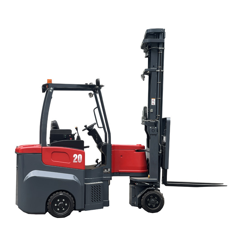 full AC system max lifting height 12.5m flexible steering electric articulated forklift for indoor and outdoor stacking