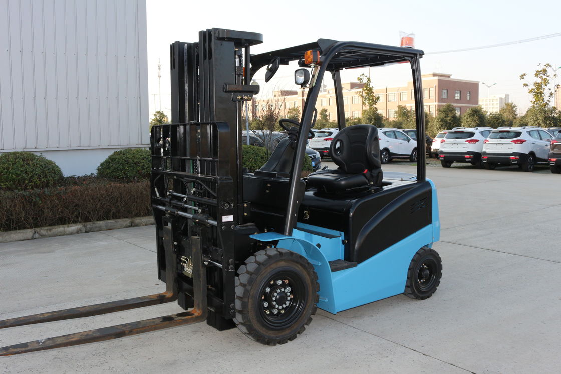 Stand Up 2500kg Electric Warehouse Forklift Battery Operated